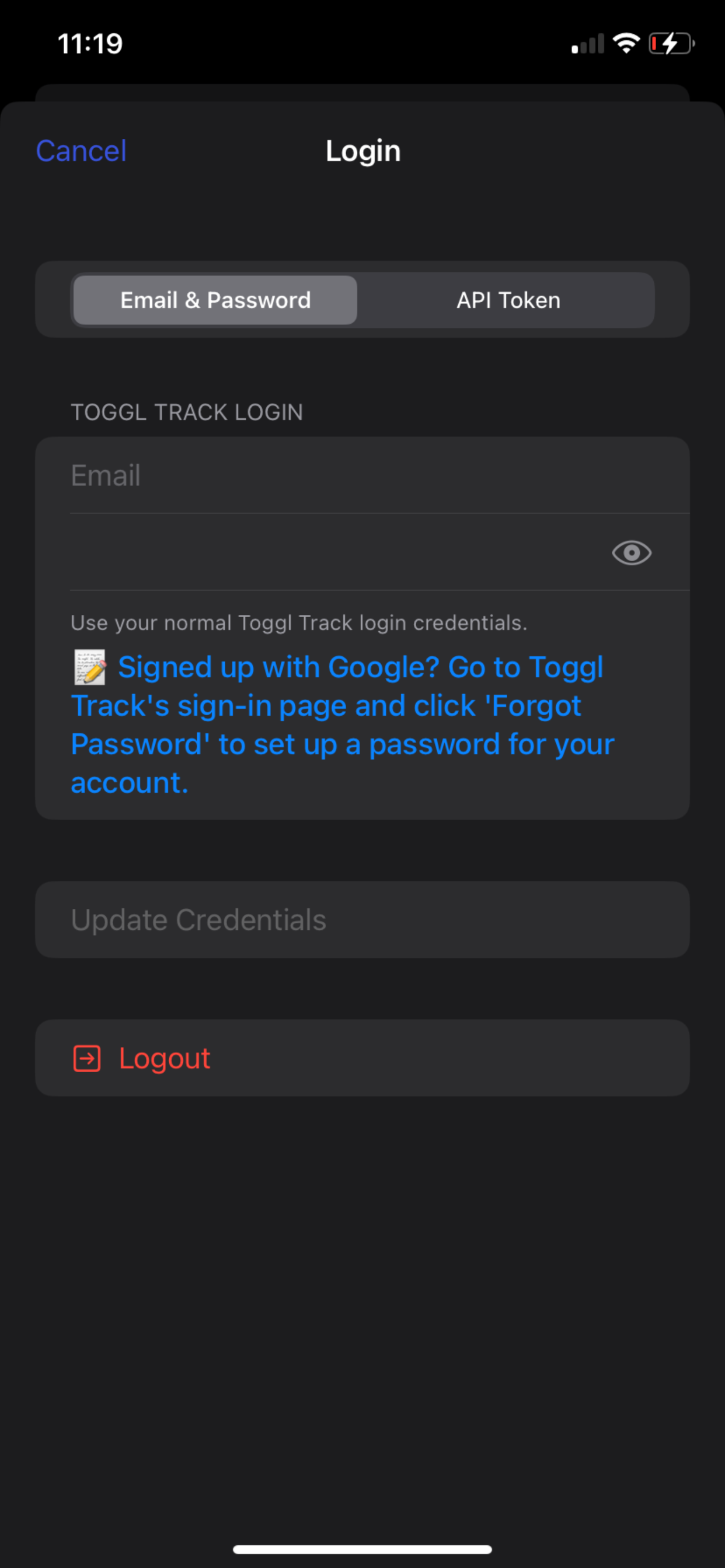 Stop timer from lock screen